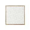 Decorative Figure Home ESPRIT White Natural Modern 90 x 3 x 90 cm