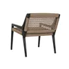 Armchair Home ESPRIT Black Teak Synthetic fibre 65 X 62 X 72 CM