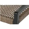 Armchair Home ESPRIT Black Teak Synthetic fibre 65 X 62 X 72 CM