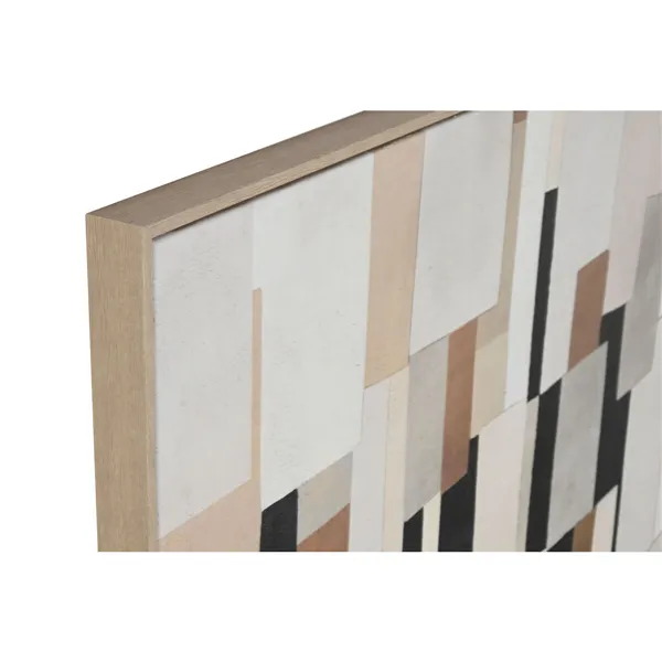 Canvas Home ESPRIT White Black Abstract Urban 100 x 4 x 140 cm (2 Units)