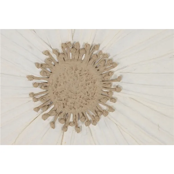 Canvas Home ESPRIT White Flower Scandinavian 120 X 7 X 120 CM