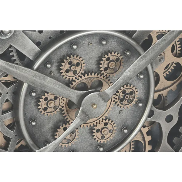 Wall Clock Home ESPRIT Silver Crystal Iron Vintage 100 X 10 X 100 CM