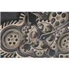 Wall Clock Home ESPRIT White Natural Metal Pine Vintage 86 X 9,5 X 86 CM
