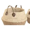 Decorative box Home ESPRIT Natural Natural Fibre (3 Pieces)