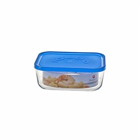 Lunch box Borgonovo Igloo Blue Rectangular 400 ml 13,5 x 9,5 x 6,5 cm 19 x 13,5 x 7,2 cm