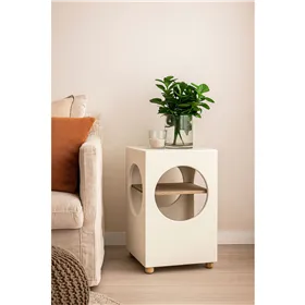 Side table Home ESPRIT White 40 x 40 x 60 cm