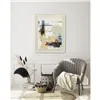 Canvas Home ESPRIT Yellow White Abstract Urban 110 X 6 X 140 CM