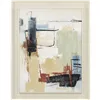 Canvas Home ESPRIT Yellow White Abstract Urban 110 X 6 X 140 CM