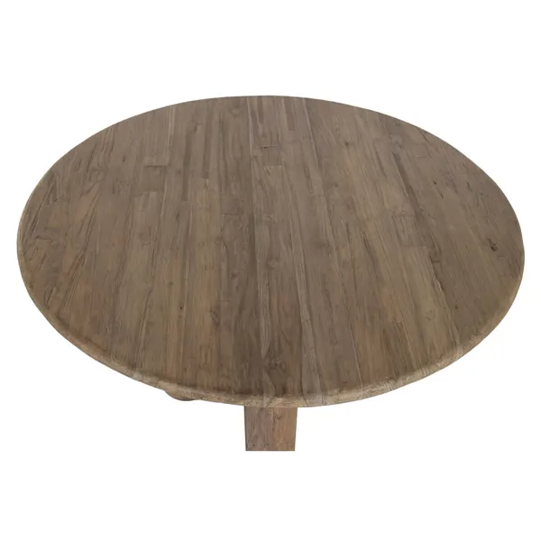 Dining Table Home ESPRIT Natural Teak 140 X 140 X 78 CM