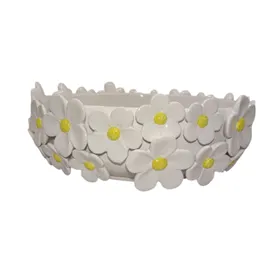 Decorative Figure Home ESPRIT Yellow White Shabby Chic
