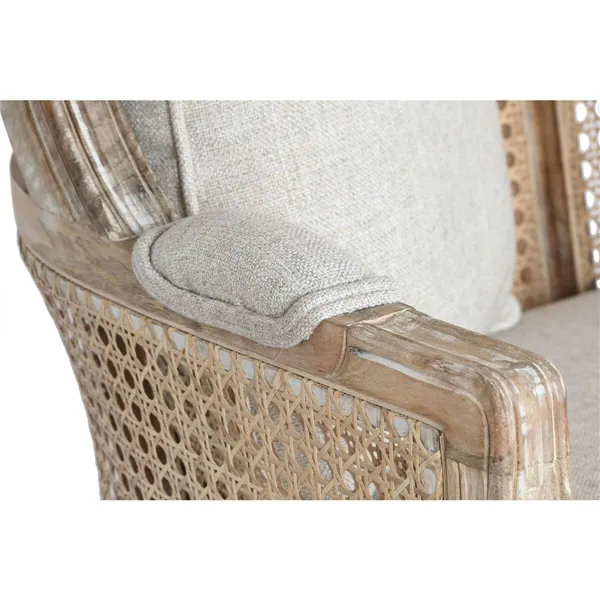Sofa Home ESPRIT Natural 125 X 58 X 155 CM