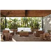 Sofa Home ESPRIT Beige Natural 220 X 98 X 64 CM (4 Pieces)