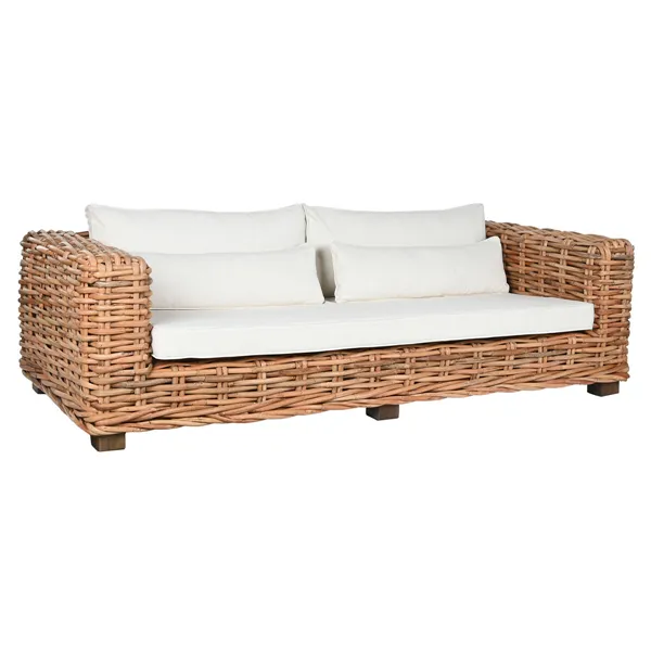 Sofa Home ESPRIT Beige Natural 220 X 98 X 64 CM (4 Pieces)