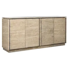 Sideboard Home ESPRIT Natural Wood Marble 180 x 40 x 85 cm