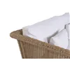 Garden sofa Home ESPRIT White Natural 188 X 89 X 65 CM