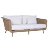 Garden sofa Home ESPRIT White Natural 188 X 89 X 65 CM