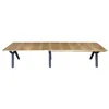 Dining Table Home ESPRIT Brown Black Metal MDF Wood 200 x 100 x 75 cm