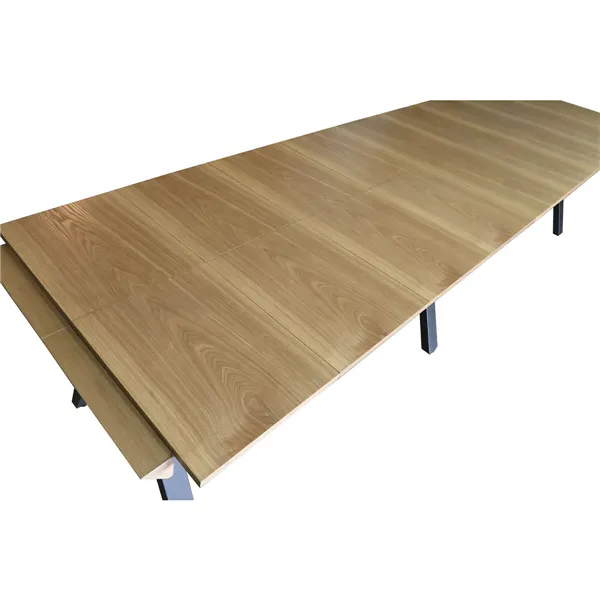 Dining Table Home ESPRIT Brown Black Metal MDF Wood 200 x 100 x 75 cm