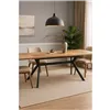 Dining Table Home ESPRIT Brown Black Metal MDF Wood 220 x 100 x 75 cm