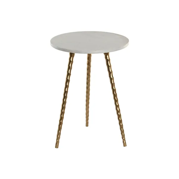 Side table Home ESPRIT White Golden 36 x 36 x 48,5 cm