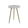 Side table Home ESPRIT White Golden 36 x 36 x 48,5 cm