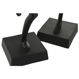 Decorative Figure Home ESPRIT Black baile (2 Units)