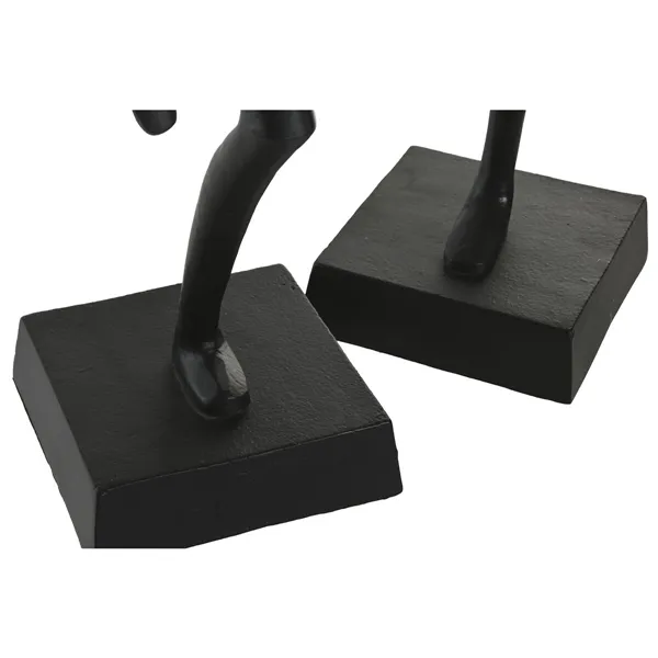Decorative Figure Home ESPRIT Black baile (2 Units)
