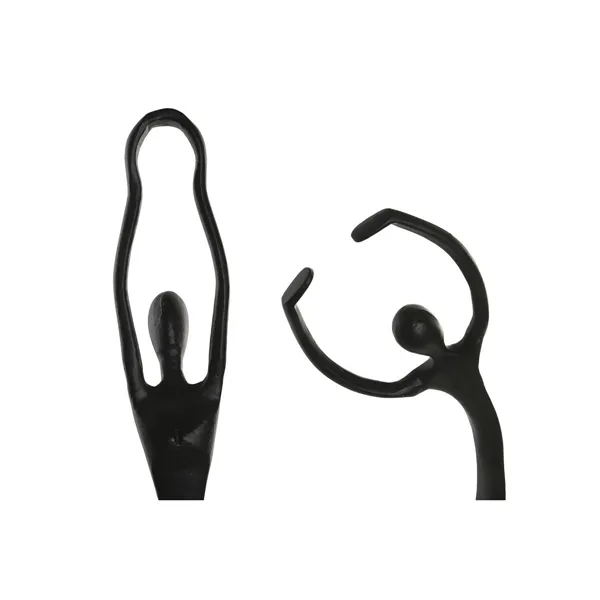Decorative Figure Home ESPRIT Black baile (2 Units)