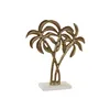 Decorative Figure Home ESPRIT White Golden Palms Tropical