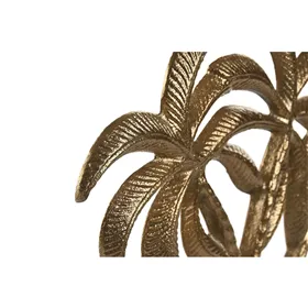 Decorative Figure Home ESPRIT White Golden Palms Tropical