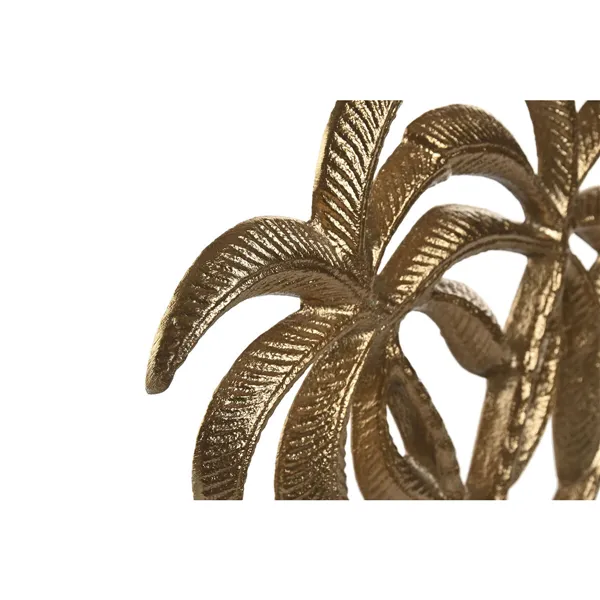 Decorative Figure Home ESPRIT White Golden Palms Tropical
