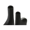 Vase Home ESPRIT Black Aluminium Abstract Modern 30 x 5 x 40 cm