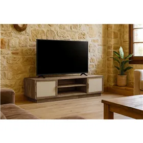 TV furniture Home ESPRIT Brown Beige 160 X 47 X 50 CM