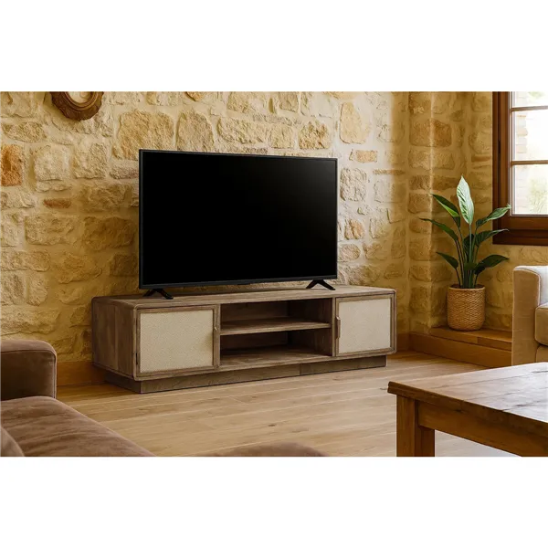 TV furniture Home ESPRIT Brown Beige 160 X 47 X 50 CM