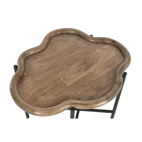 Side table Home ESPRIT Brown Black 60 X 50 X 47 CM