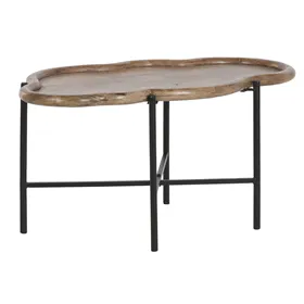 Side table Home ESPRIT Brown Black 88 X 49 X 42 CM