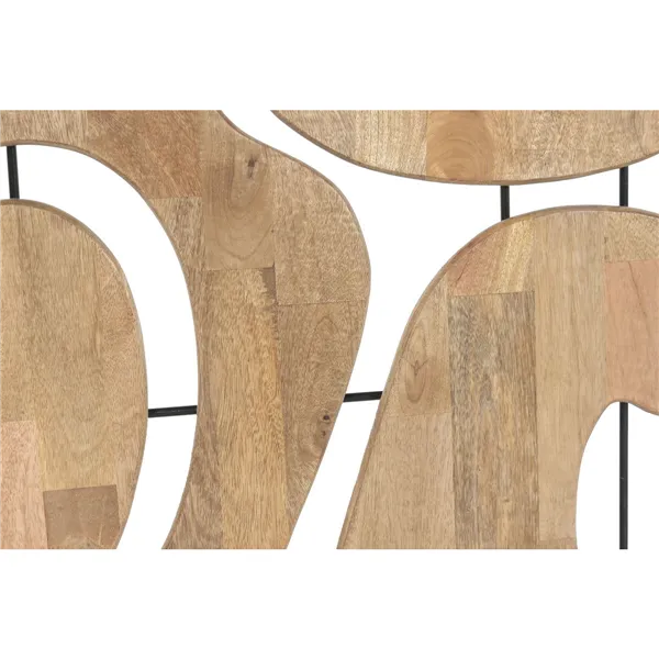 Wall Decoration Home ESPRIT Brown Metal Mango wood Abstract Natural Urban 92 X 3 X 102 CM