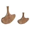 Set of 2 Vases Home ESPRIT Brown Mango wood Abstract Natural Urban 29 X 4,5 X 26 CM (2 Pieces)