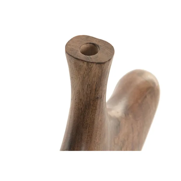 Set of 2 Vases Home ESPRIT Brown Mango wood Abstract Natural Urban 29 X 4,5 X 26 CM (2 Pieces)
