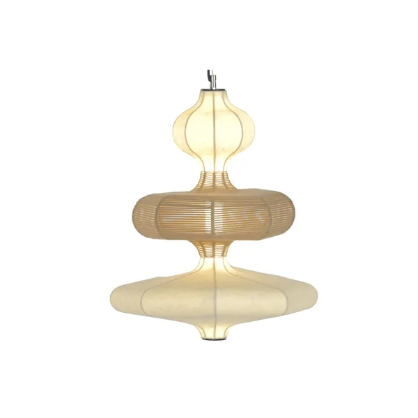 Ceiling Light Home ESPRIT White Natural Paper Steel 50 X 50 X 60,6 CM