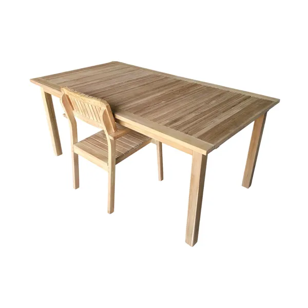Dining Table Home ESPRIT Brown Teak 180 x 100 x 75 cm