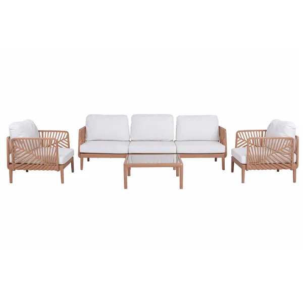 Garden sofa Home ESPRIT Terracotta 222 X 74 X 70 CM