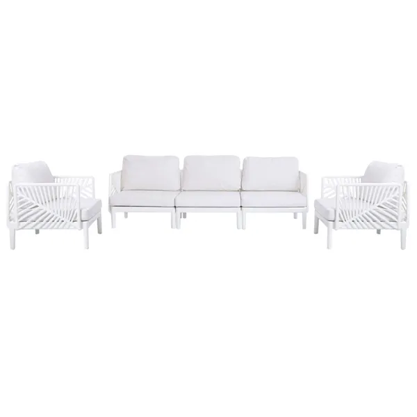 Garden sofa Home ESPRIT Cream 222 X 74 X 70 CM
