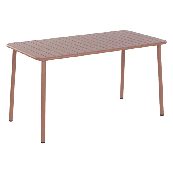 Table set with 4 chairs Home ESPRIT Terracotta 140 x 70 x 75 cm
