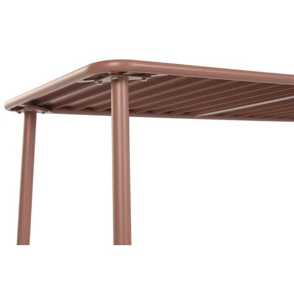 Table set with 4 chairs Home ESPRIT Terracotta 140 x 70 x 75 cm