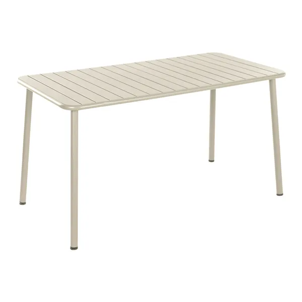 Table set with 4 chairs Home ESPRIT Cream 140 x 70 x 75 cm