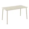 Table set with 4 chairs Home ESPRIT Cream 140 x 70 x 75 cm