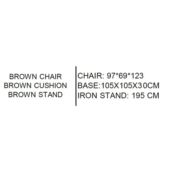 Garden sofa Home ESPRIT Brown 97 X 69 X 123 CM