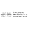 Garden sofa Home ESPRIT Brown 97 X 69 X 123 CM