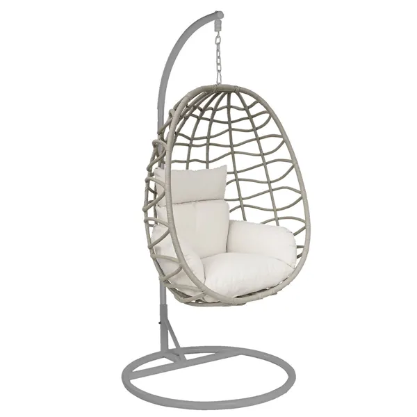 Garden sofa Home ESPRIT Cream Light grey 93 X 70 X 122 CM